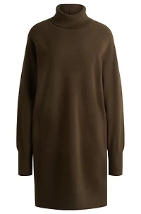 Rollneck sweater dress wool and cashmere