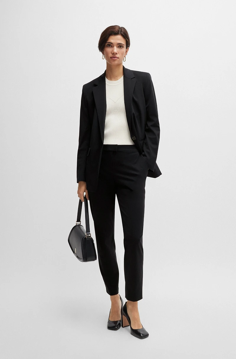 Slim-fit trousers performance-stretch jersey