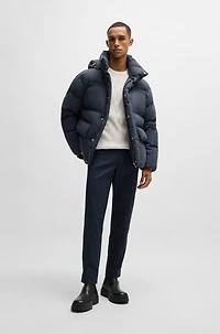 Water-repellent puffer jacket with Double B monogram