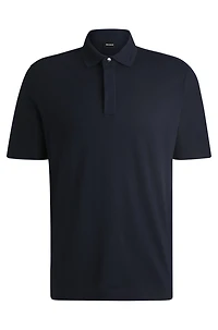 Regular-fit polo shirt brushed flannel