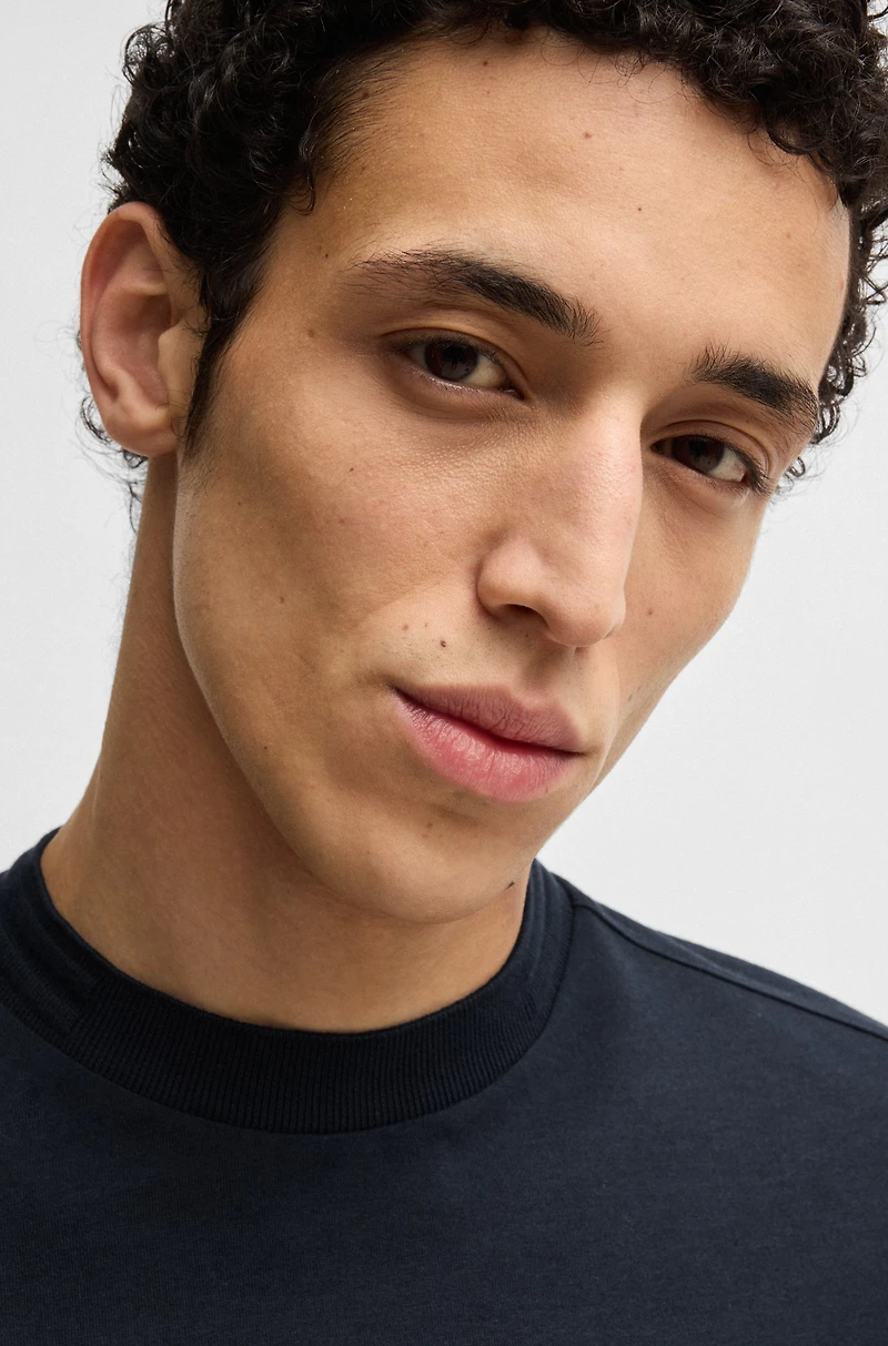 Regular-fit T-shirt stretch flannel