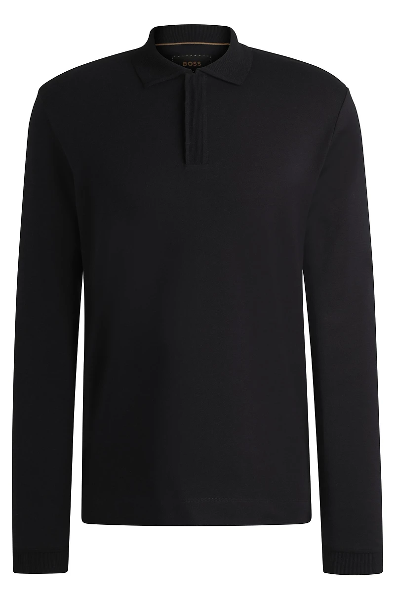 Regular-fit polo shirt cotton and cashmere