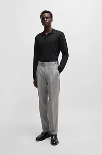 Regular-fit polo shirt cotton and cashmere