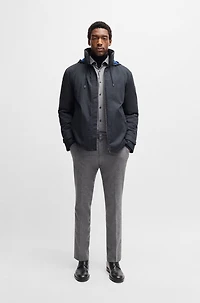 Waterproof jacket a slim fit