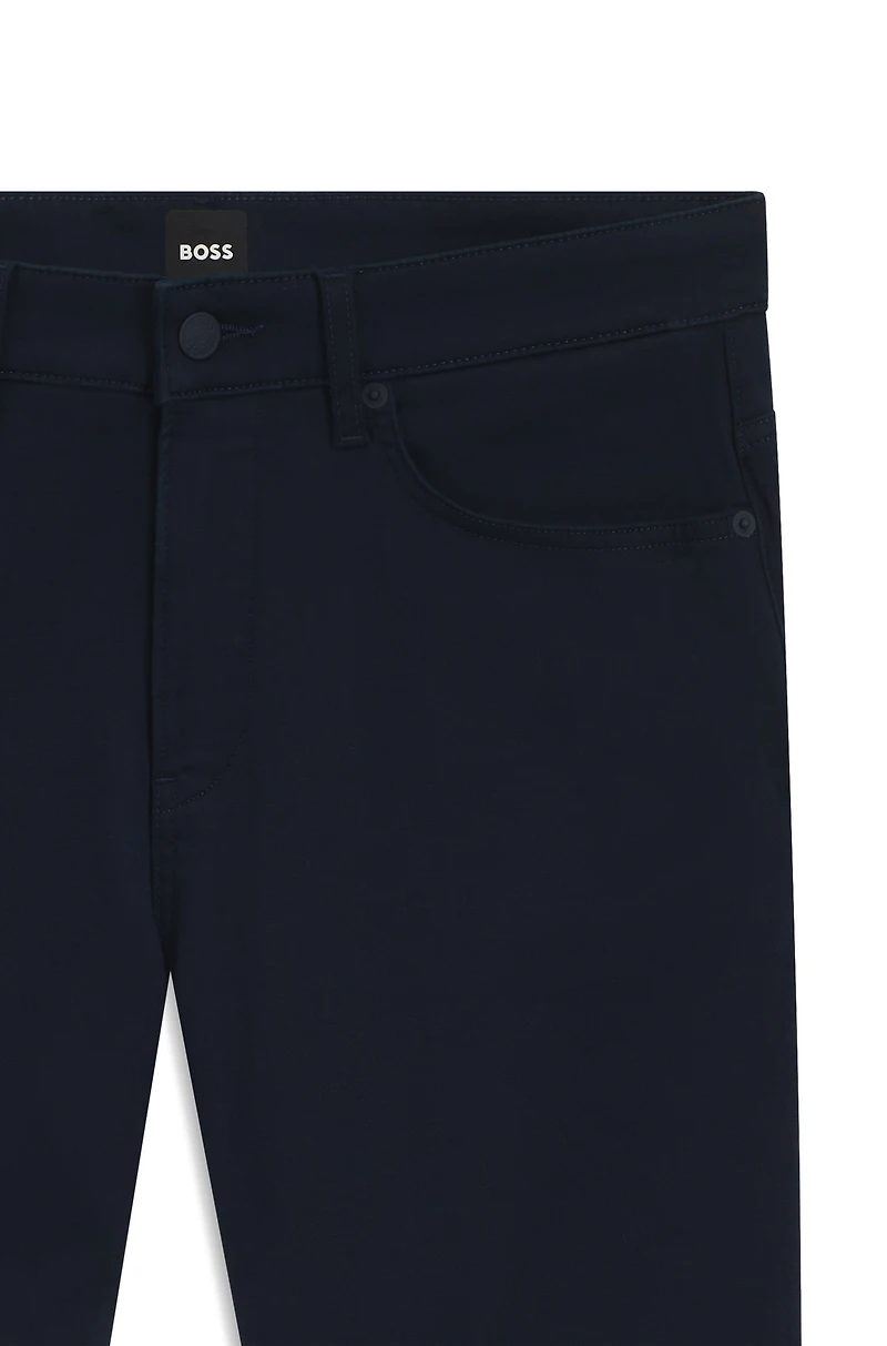Delaware Slim-fit trousers brushed satin