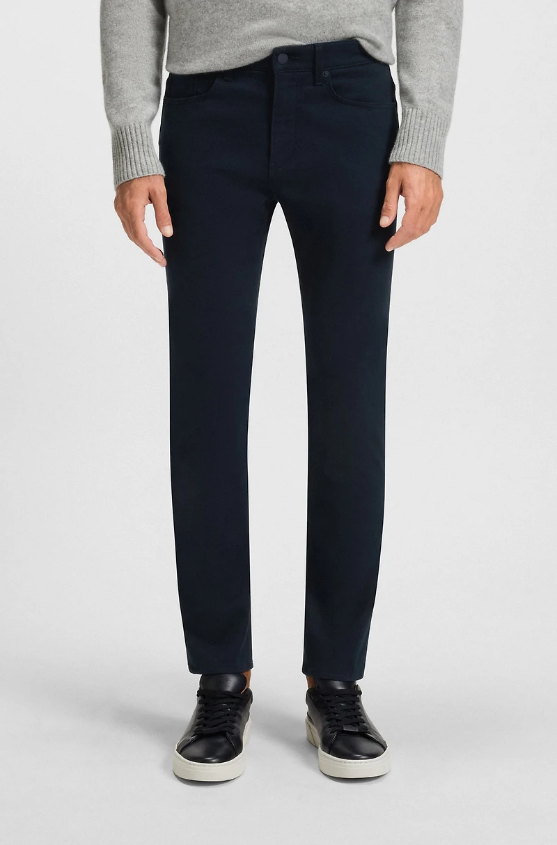 Delaware Slim-fit trousers brushed satin