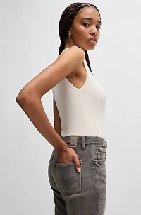 Gray jeans stretch denim