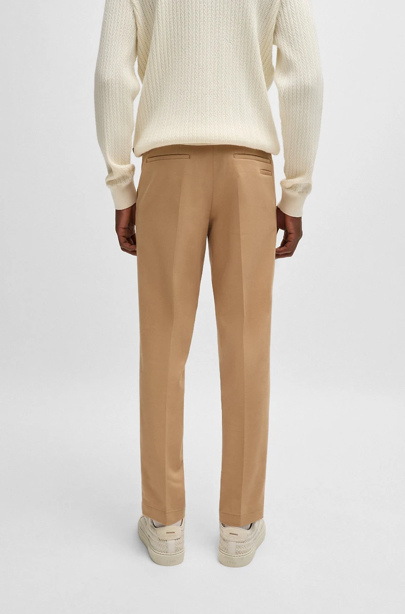 Slim-fit trousers cotton