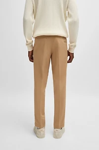 Slim-fit trousers cotton