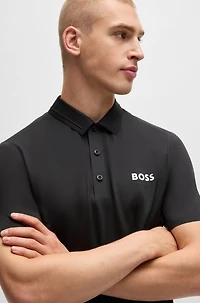 BOSS x Matteo Berrettini slim-fit polo shirt with UV protection