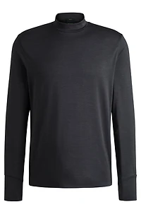 Slim-fit long-sleeved T-shirt temperature-regulating fabric