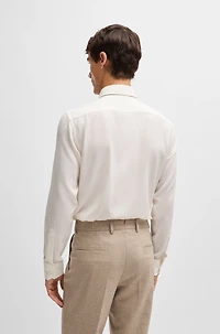 Regular-fit shirt cotton and cashmere