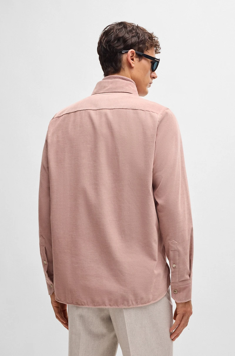 Relaxed-fit shirt cotton with patch pockets