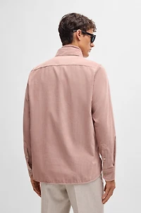 Relaxed-fit shirt cotton with patch pockets