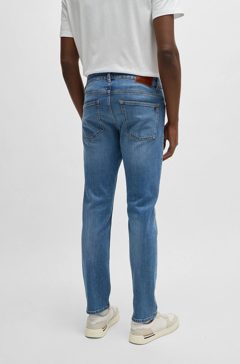 Slim-fit jeans blue comfort-stretch denim