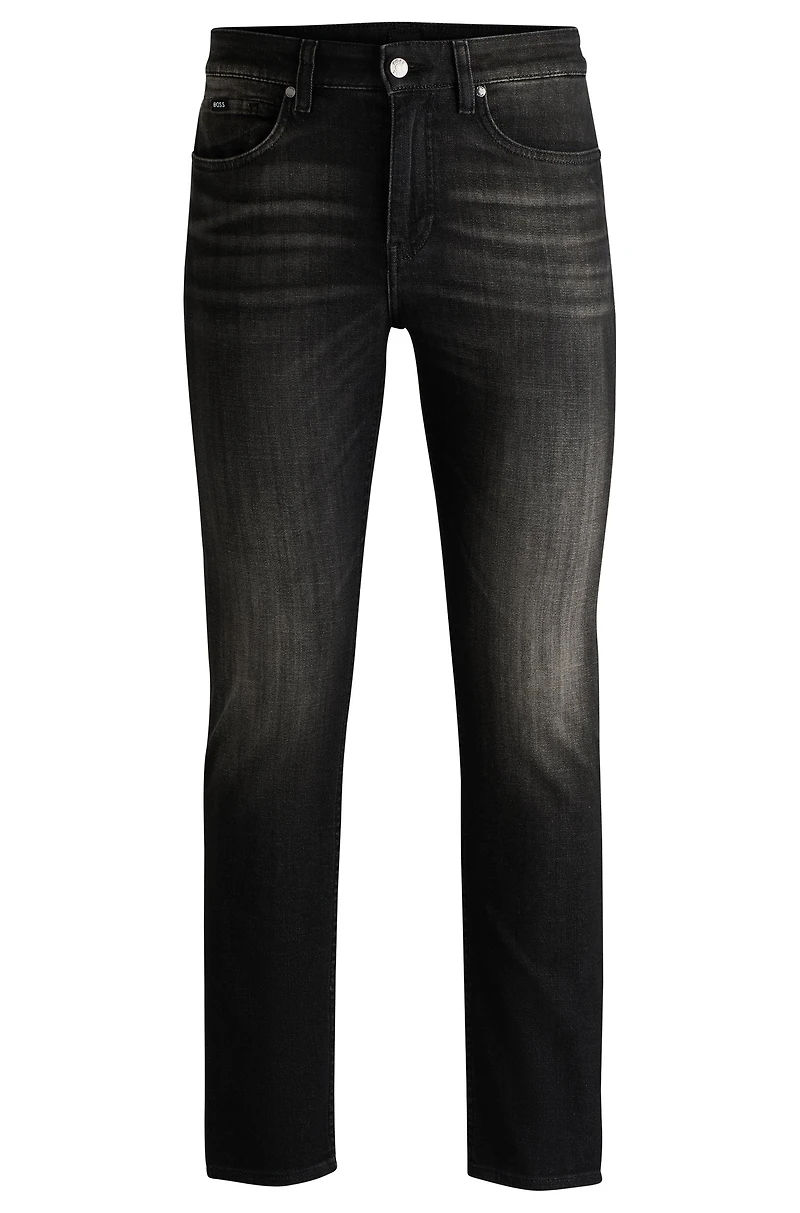 Delaware Slim-fit jeans black stretch denim