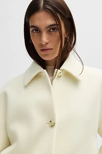 Herringbone jacket a virgin-wool blend