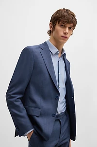 Slim-fit shirt performance structured jersey