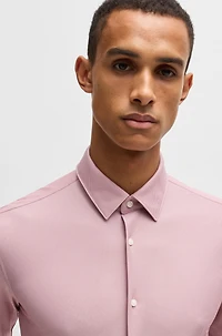 Slim-fit shirt performance structured jersey
