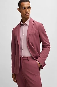 Slim-fit shirt performance structured jersey