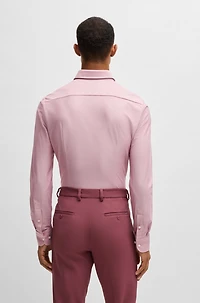 Slim-fit shirt performance structured jersey