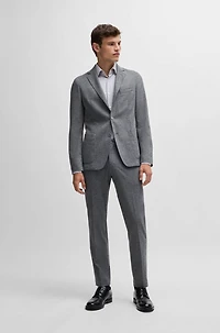 Slim-fit shirt performance-stretch dobby