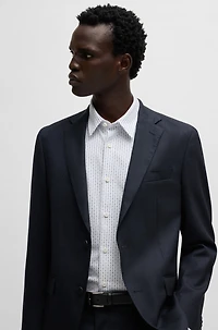 Slim-fit shirt printed jersey