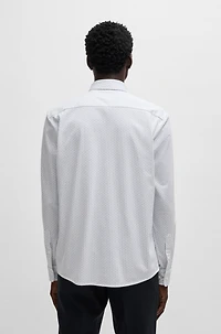 Slim-fit shirt printed jersey