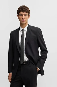 Slim-fit shirt easy-iron stretch-cotton poplin