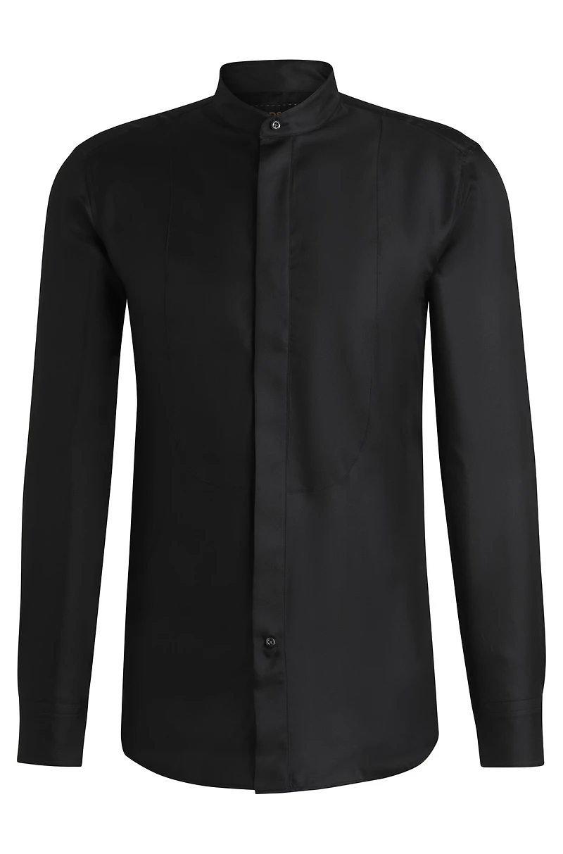 Slim-fit shirt finest Italian-made silk