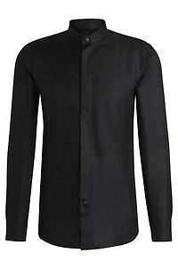 Slim-fit shirt finest Italian-made silk