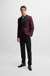 Slim-fit shirt finest Italian-made silk