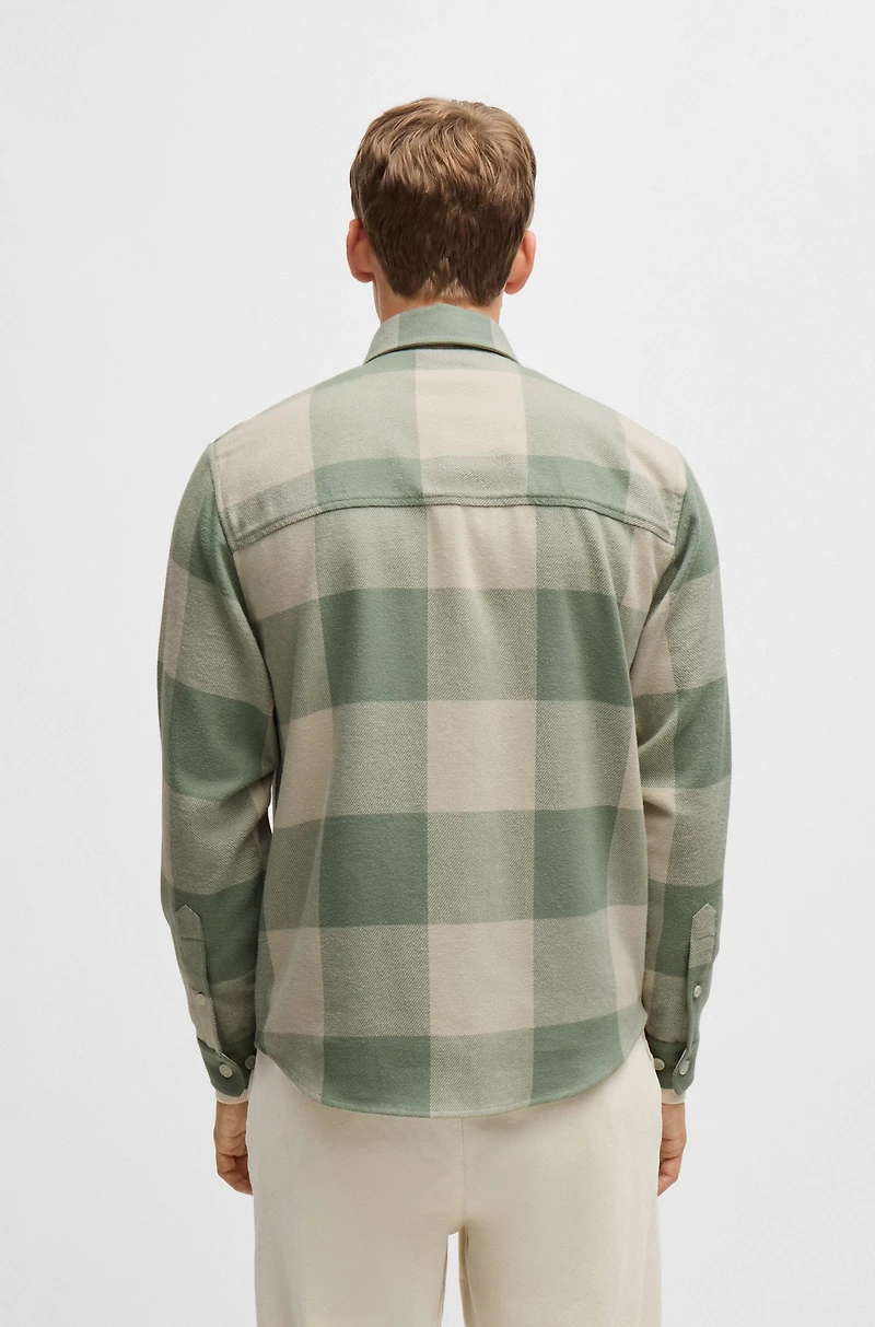 Relaxed-fit shirt checked cotton flannel