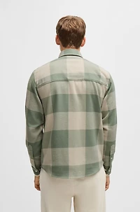 Relaxed-fit shirt checked cotton flannel