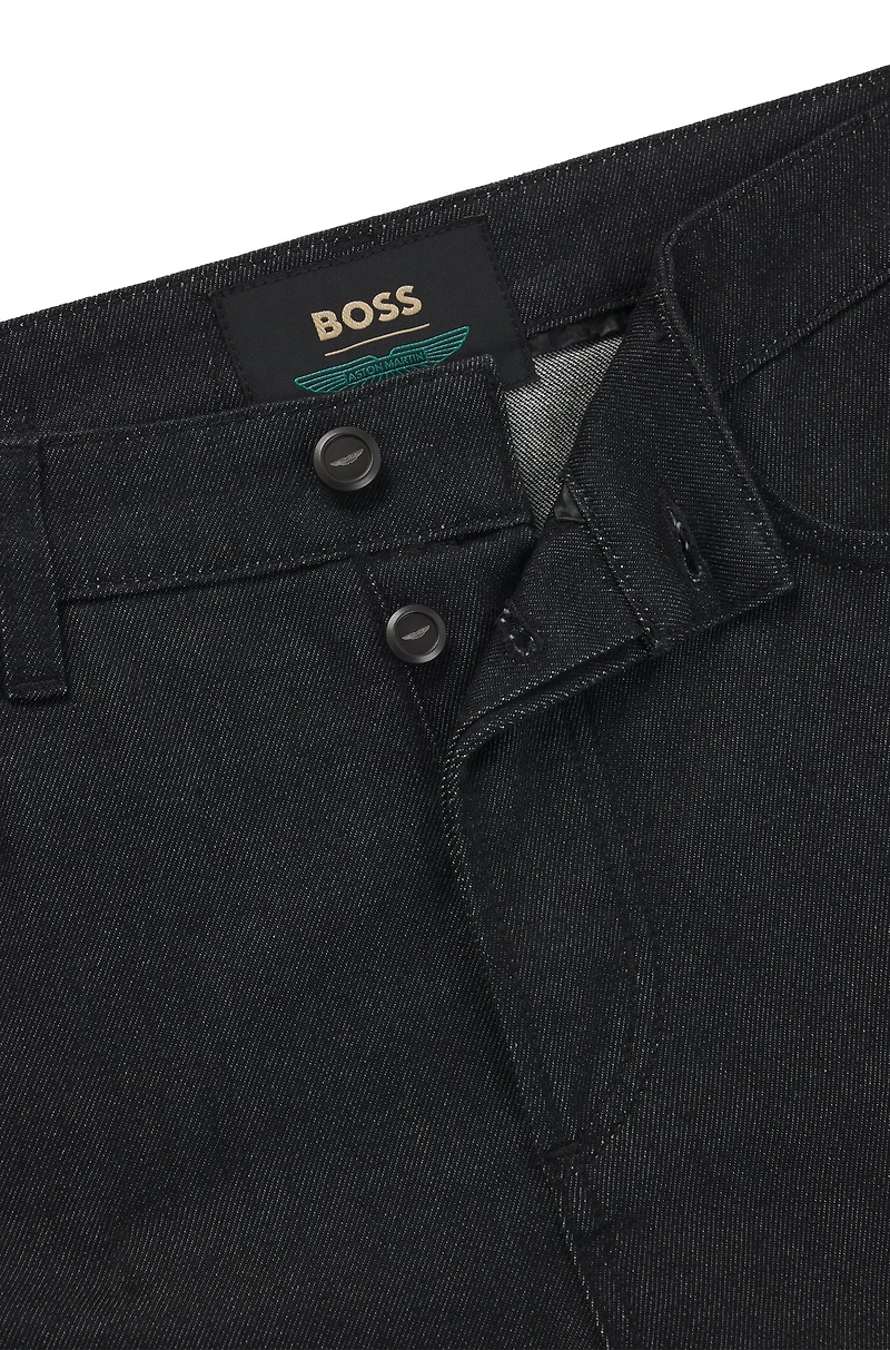 BOSS x ASTON MARTIN regular-fit jeans thermoregulating denim