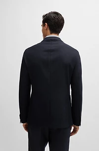 Slim-fit jacket stretch flannel