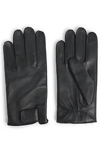 Riptape-strap gloves leather