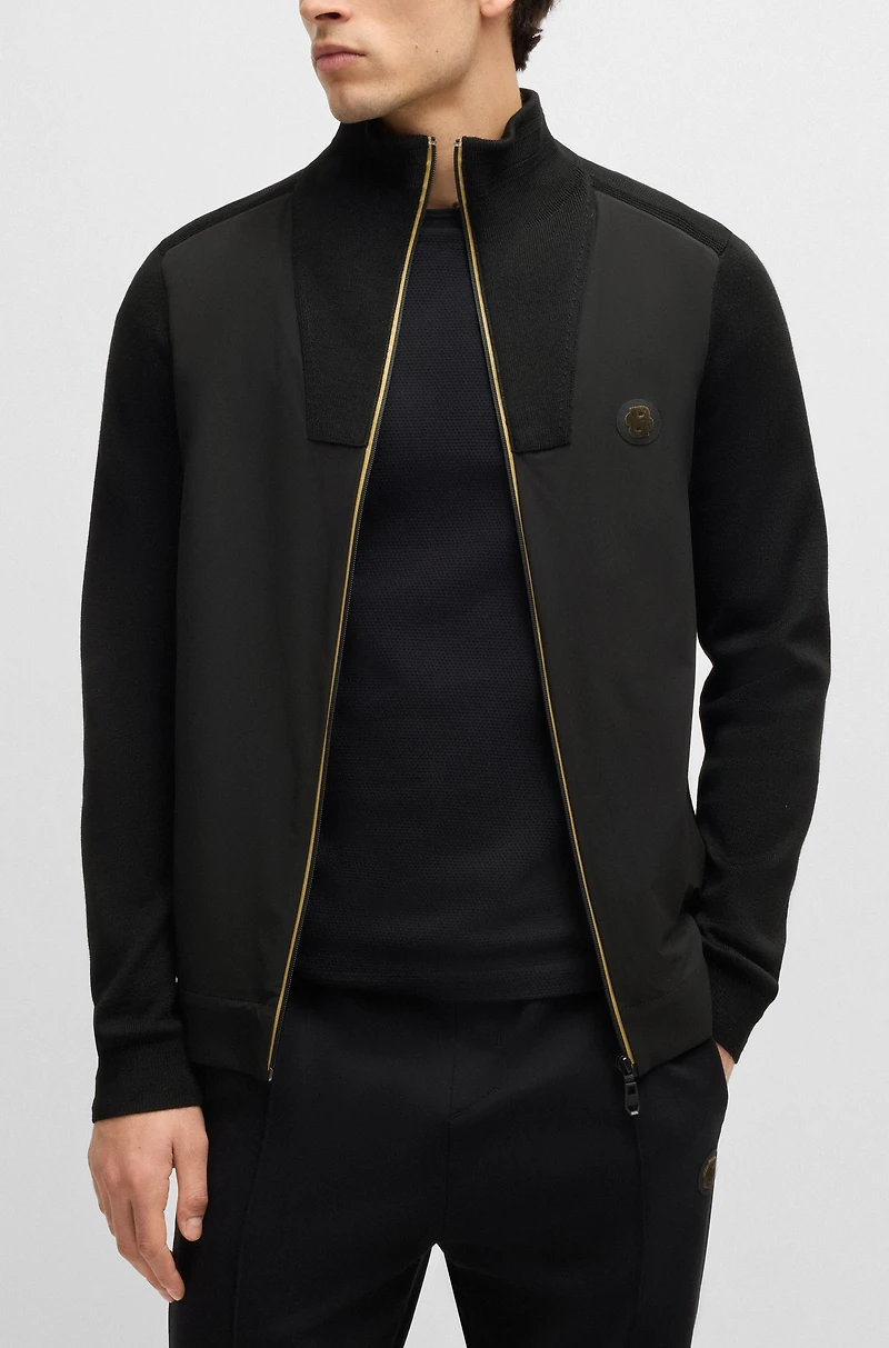 Knitted jacket with Double B monogram