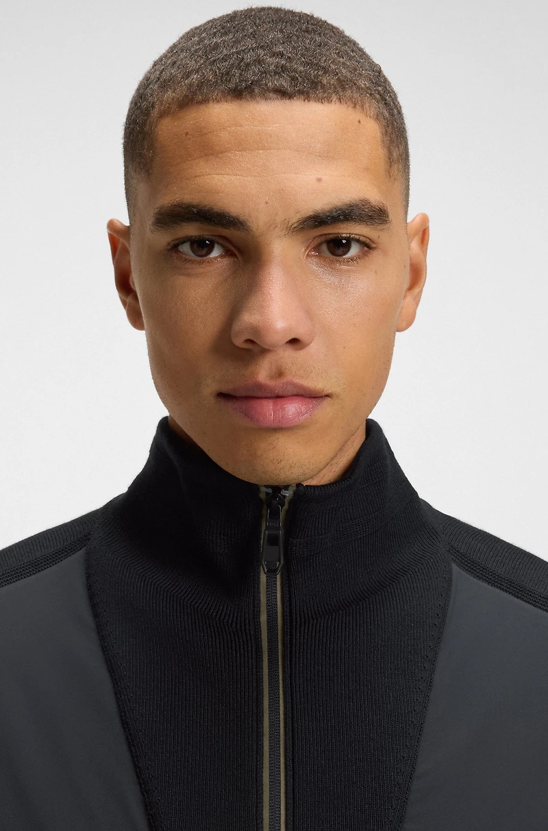 Knitted jacket with Double B monogram