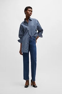 Slim-fit jeans deep-blue comfort-stretch denim