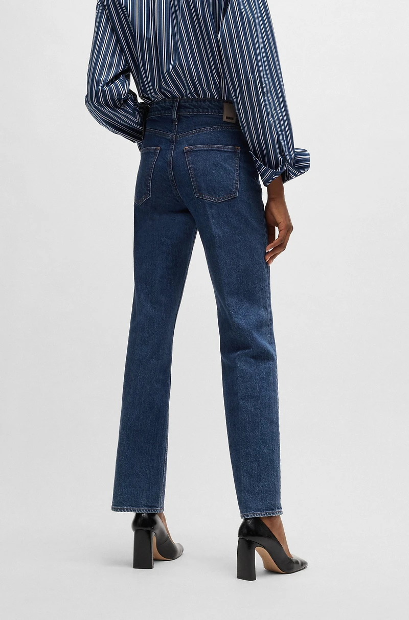 Slim-fit jeans deep-blue comfort-stretch denim