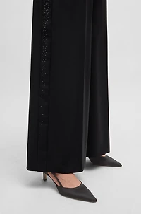 Slingback pumps soft satin with pointed toe