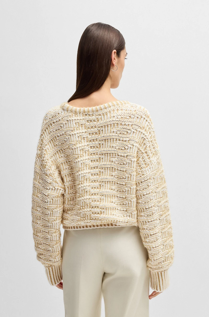 sweater with 3D knit