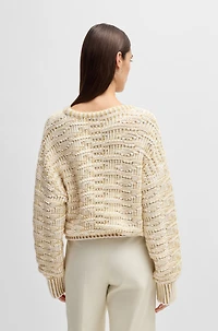 sweater with 3D knit