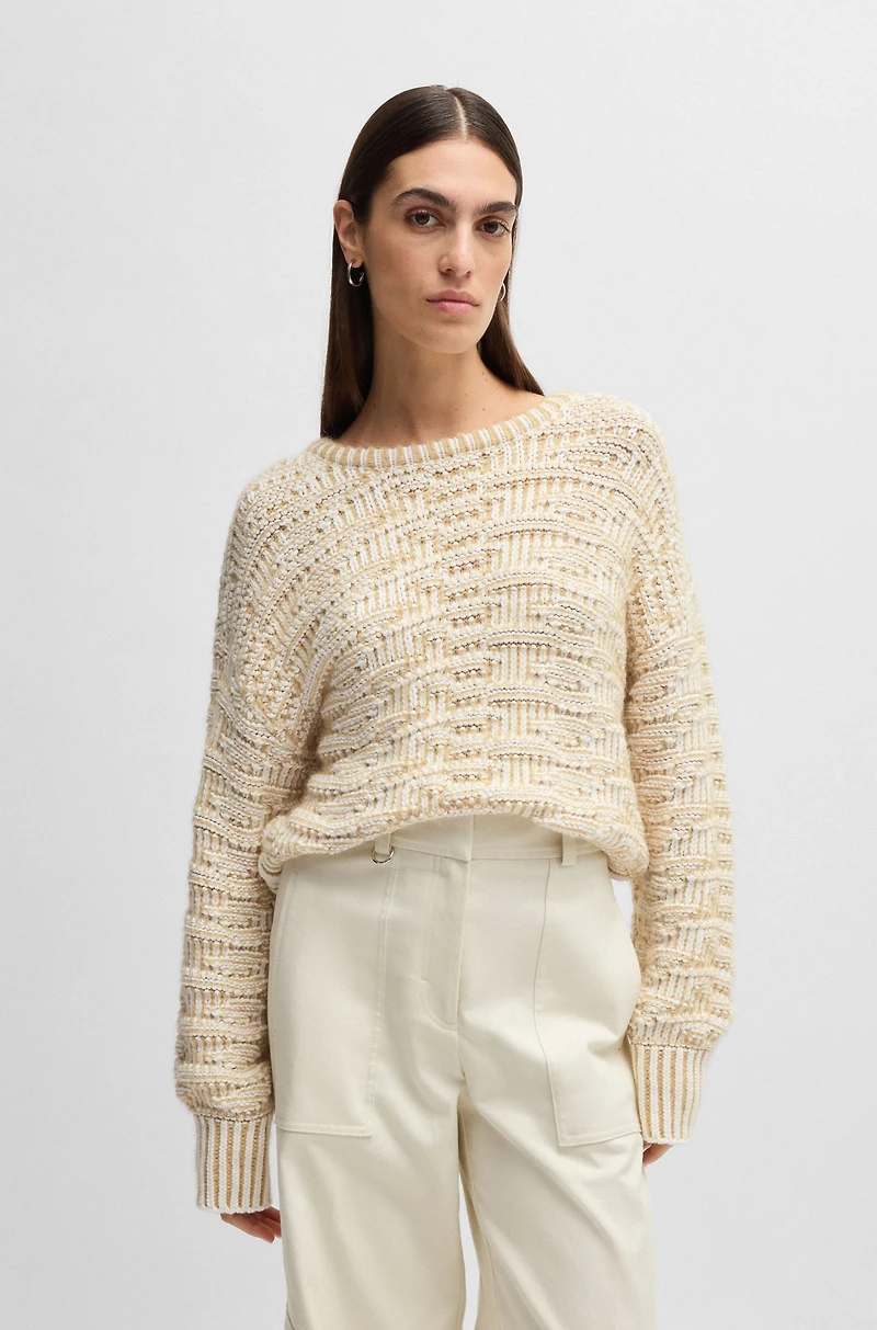 sweater with 3D knit