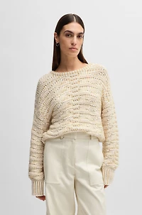 sweater with 3D knit