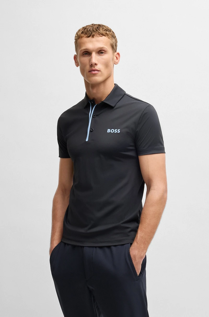 Paddy polo shirt quick-dry ribbed fabric