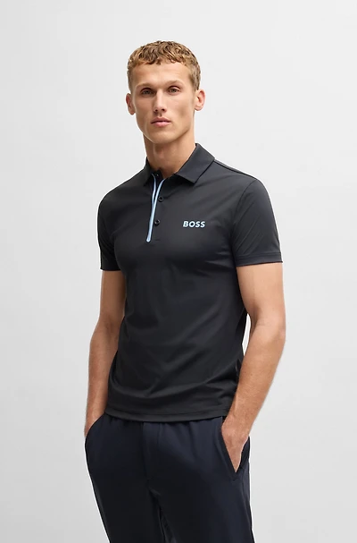 Paddy polo shirt quick-dry ribbed fabric