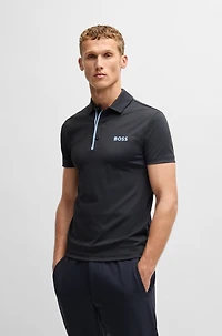 Paddy polo shirt quick-dry ribbed fabric