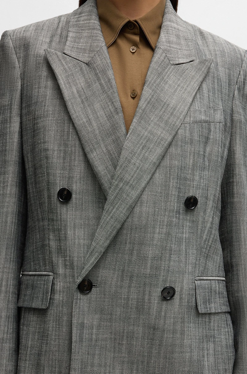 Regular-fit double-breasted blazer